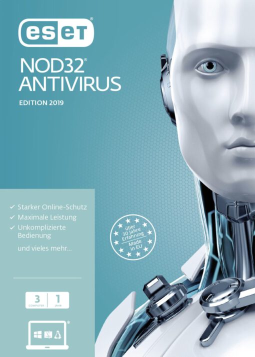 ESET NOD32 Antivirus 2020/2021 1 PC , 1 Year ( Exactly 365 Days )