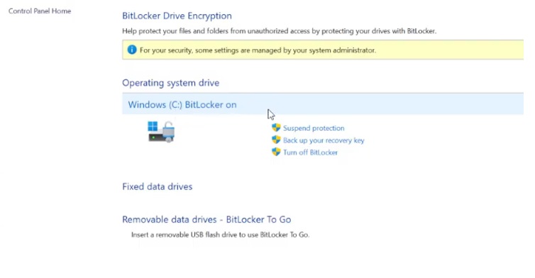 Bitlocker on