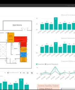 ตัวอย่างการแสดงแผนผัง Visio ร่วมกับข้อมูลใน Power BI